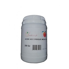 VITAMINE C ACIDE ASCORBIQUE EN POUDRE POT DE 200 G