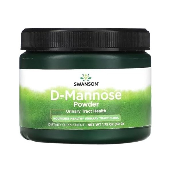 Swanson D-Mannose en Poudre - 50g | Supplément Naturel pour le Soutien Urinaire et la Santé de la Vessie