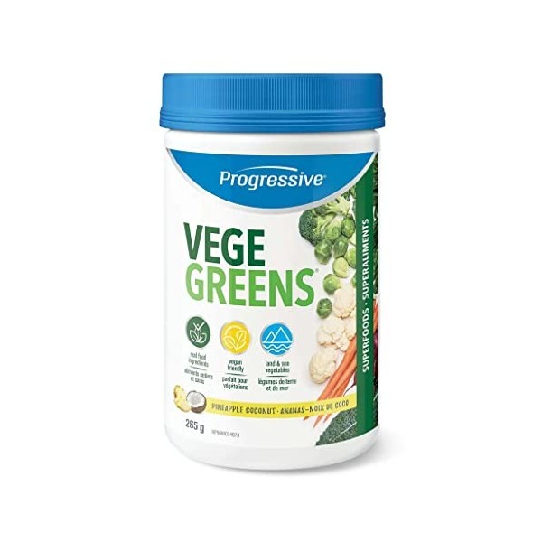 Progressive VegeGreens Pineapple Coconut - Trial Size 66g Pine/Coco