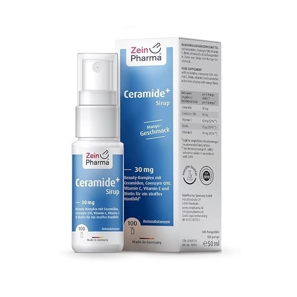 Zein Pharma Ceramide+ Sirup Spray, Mango - 50 ml.