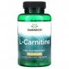 Swanson L-Carnitine 500mg - 100 tabs | Comprimés Energie et Brûleur de Graisse, Complément Naturel pour Métabolisme et Perfor