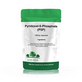 ECO-VITS PYRIDOXAL-5-PHOSPHATE P5P 100MG 365 CAPS Emballage recyclable Pochette scellée