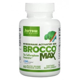 Jarrow BroccoMax - 60 Gélules Végétales - Riche en Sulforaphane & Glucosinolate - Complément Alimentaire Brocoli
