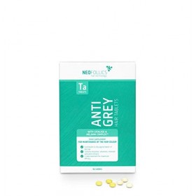 Neofollics Comprimés Anti-Cheveux Blancs - Maintient la Couleur Naturelle - Ingrédients Efficaces - Contient 60 comprimés 2x