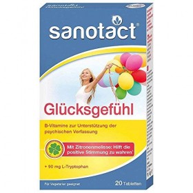Sanotact Lot de 6 paquets de 20 comprimés porte-bonheur