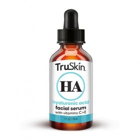 TrueSkin Naturals Le sérum acide hyaluronique pour la peau et le visage à la vitamine C, vitamine E, Aloe bio, huile de Jojob