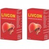 CROV Ayurvedashram Livcon Capsule 60 capsules par paquet lot de 2 