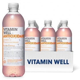 Vitamin Well Vitamine Eau aromatisée – Vitamine C, vitamine D, zinc – Boisson fonctionnelle et hypocalorique, enrichie en ing