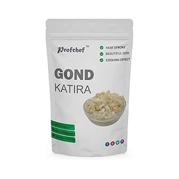 PUB Profchef Masque anti-âge pour une belle peau Gond Katira Tragacanth Gum 250 g 