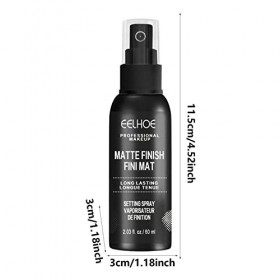 Matte Setting Spray, Spray Fixateur De Maquillage, Primer Finishing Spray - 24-hour Matte Makeup Mist Vitamin E, 24 Hr Lock, 