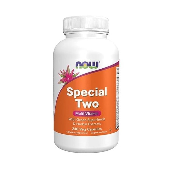 NOW Foods Special Two – 240 vcaps : multivitamine pour un apport nutritionnel complet