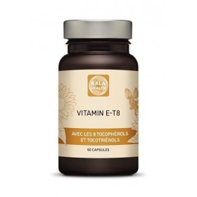 Kala Health Formule Unique avec les 8 tocophérols et tocotriénols de la vitamine E - sans HAP, métaux lourds, contaminants ni