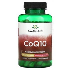 Swanson CoQ10 Coenzyme Q10 200mg - 90 Capsules | Supplément Haute Absorption pour la Santé Cardiaque et Énergétique