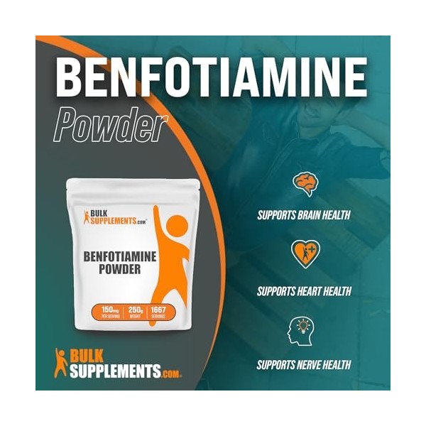 BULKSUPPLEMENTS.COM Benfotiamine B1 Vitamin - 250g