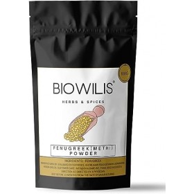 LOGY Fenugrec Methi Poudre pour cheveux, peau et consommation pour réduire la casse des cheveux, adoucit et rafraîchit les ch