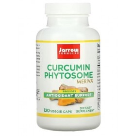 Jarrow Curcumin Phytosome Meriva 500mg - 120 vcaps - Puissant Antioxydant & Soutien Articulaire - Complément Alimentaire de