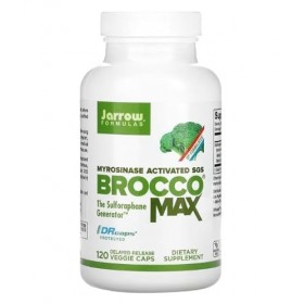 Jarrow BroccoMax - 120 Gélules Végétales - Riche en Sulforaphane & Glucosinolate - Complément Alimentaire Brocoli