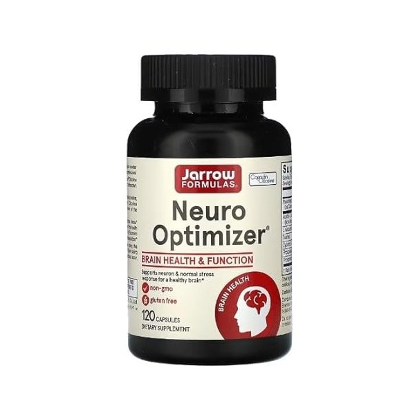 Jarrow Formulas Neuro Optimizer - 120 caps - Soutien Cognitif Avancé avec Acide Pantothénique et Acétyl-L-Carnitine