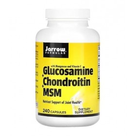 Jarrow Glucosamine + Chondroïtine + MSM - 240 caps - Soutien articulaire premium et santé des cartilages