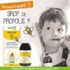 HERBALGEM - Sirop Propolis Junior - Voies Respiratoires - Défenses Naturelles - Pour Affronter LHiver - À Partir De 3 Ans - 