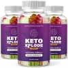KetoXplode Gummies – Gommes Keto – Gommes fruitées – Gommes à larôme naturel végétal – Contenu de 60 pièces 1x 