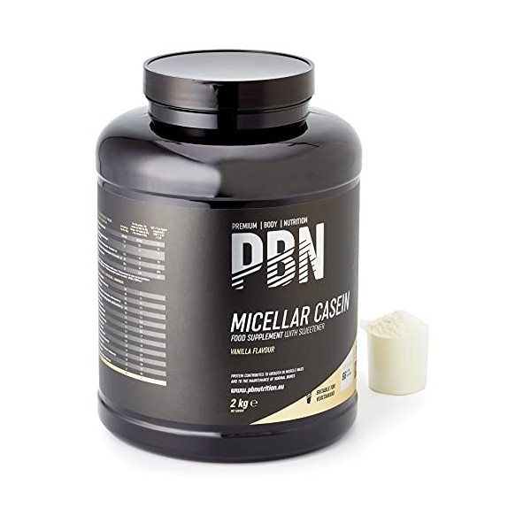 PBN - Premium Body Nutrition Caséine micellaire, 2 kg, Goût vanille