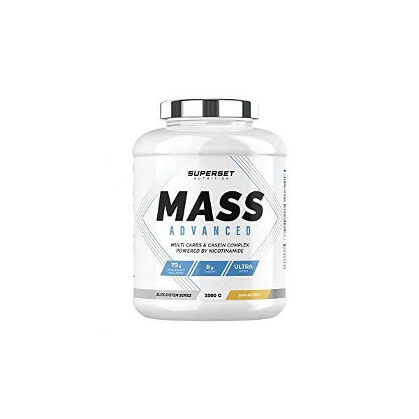 Superset Nutrition | Mass Advanced 2,5kg | Gainers | Favorise le gain de masse musculaire