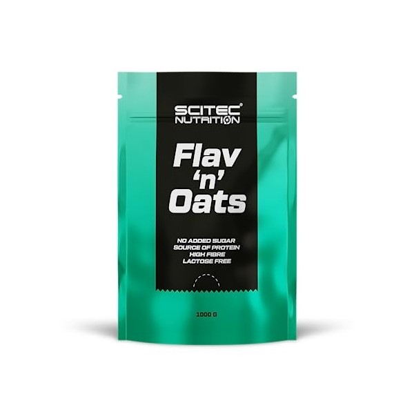 Scitec Nutrition FlavnOats, Porridge aromatisé, source de protéines, riche en fibres alimentaires, sans sucre ajouté, sans 