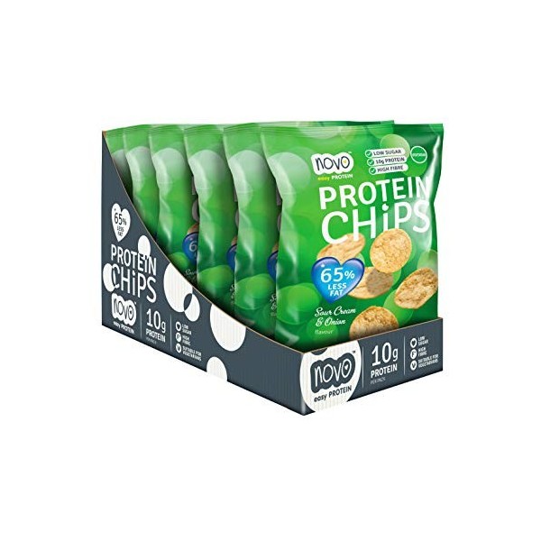Novo Nutrition | Boîte Protein Chips 6x30g | Chips | Chips protéinées