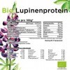 Protéines de loupe bio 1000 g assemblées en France en sucre, sans gluten, végétalien, sans additifs.