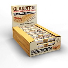 Olimp Sport Nutrition Gladiator High Protein barre Chocolat Blanc Expresso