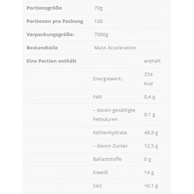 All Nutrition Bulk Pro Acceleration Complexe Carb-Protéines Poudre Noix Au