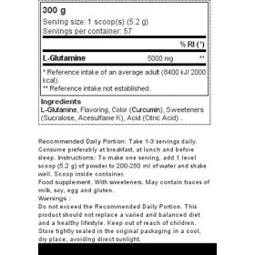 Prozis L-glutamine 300 g Citron-Citron vert