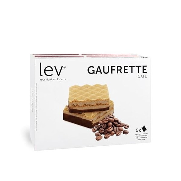 Lev Diet - Gaufrettes Protéinées - En-cas sain et protéiné - Idéale pour les petites faims - Rééquilibrage alimentaire, perte