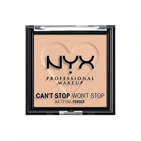 NYX Professional Makeup Poudre Matifiante Cant Stop Wont Stop, Fini Mat, Light