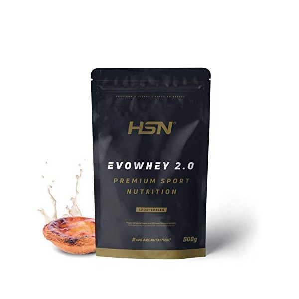 Whey Protein Concentrate WPC de HSN – Concentré de Protéine de Sérum Evowhey 2.0 – Convient aux Végétariens, Sans Gluten, S