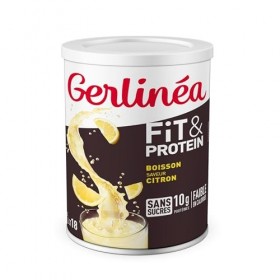 Gerlinéa Fit & Protein - Boisson Protéinée Saveur Citron - Clear Whey - Protéines Après le Sport - Musculation Femme - Sans S