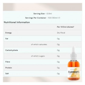 Myprotein FlavDrops Protéine Whey Mangue 50 ml 1 g