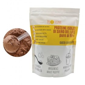 WHEY PROTEINE ISOLÉE 90% - GOÛT CHOCOLAT. Format de 500g.