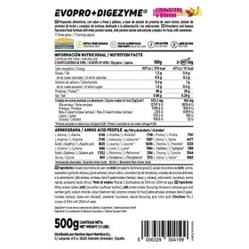 EVOPRO MEZCLA PROTEÍNAS PREMIUM + DIGEZYME 500g FRESA BANANA
