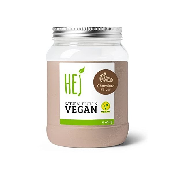 HEJ Natural Vegan 450 g Chocolate Protéine Végétarienne