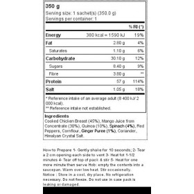 Natural Sports Nutrition Moroccan Style Chicken Meal 350g