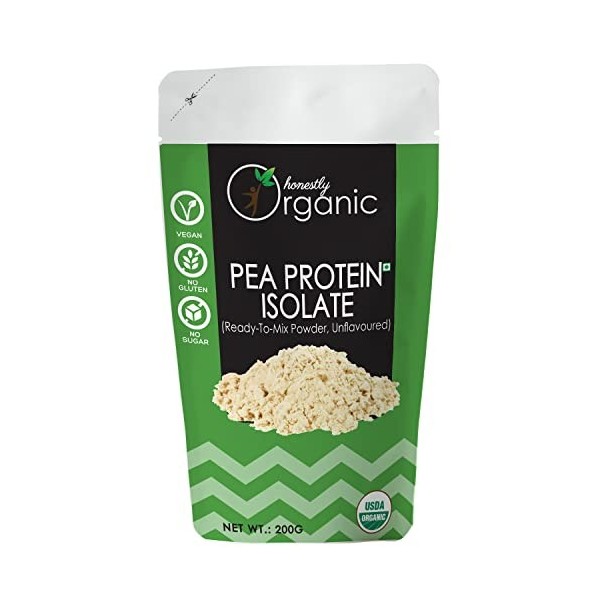 D-Alive Plant Based Pea Protein Powder Unflavoured Protein Isolate: 80%, Vegan, Gluten Free, No Sugar Packed in Eco-Friendly 