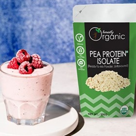D-Alive Plant Based Pea Protein Powder Unflavoured Protein Isolate: 80%, Vegan, Gluten Free, No Sugar Packed in Eco-Friendly 