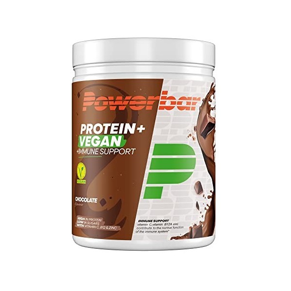 Powerbar Protein Plus Vegan Immune Support Chocolate 570g - Protéines végétales en poudre