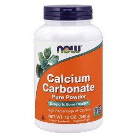 Calcium Carbonate, 100% Pure Powder, 12 oz 340 g - Now Foods - UK Seller by Now Foods