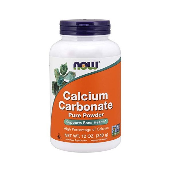 Calcium Carbonate, 100% Pure Powder, 12 oz 340 g - Now Foods - UK Seller by Now Foods