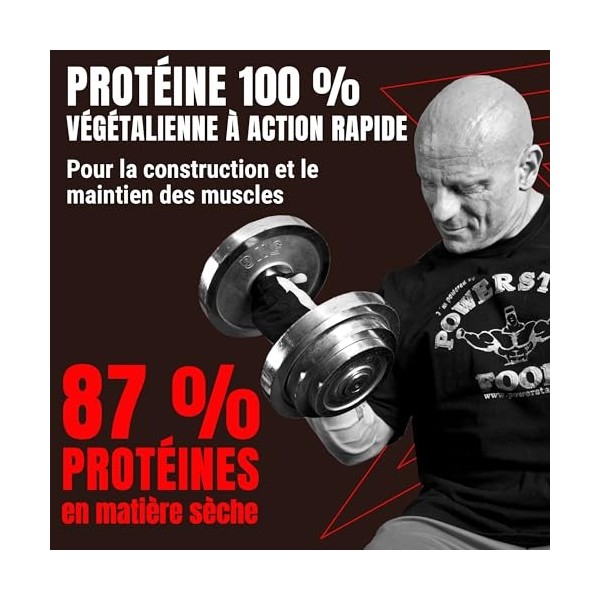 Powerstar SOY 90+ | 1kg Isolat de Protéine de Soja | Fabriqué en Allemagne | Alternative végétalienne à la Whey Protein Powde