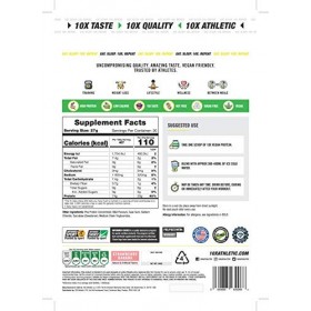 10X Athletic Protéines végétaliennes, sans noix, sans sucre, à base de plantes, sans produits laitiers, sans gluten, diverses