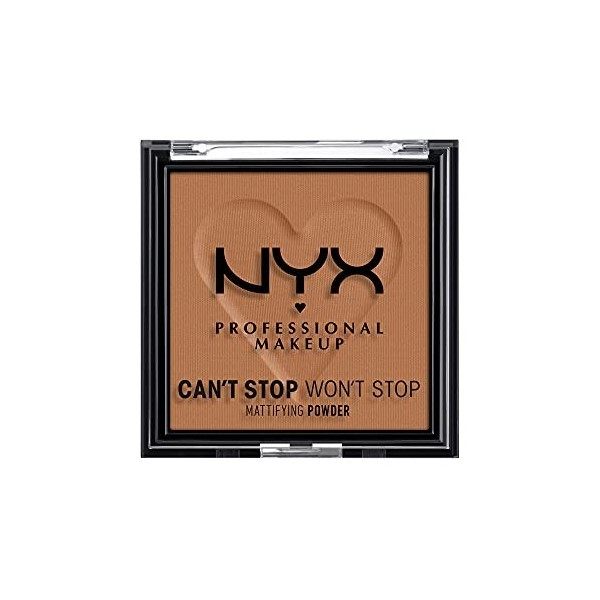 NYX Professional Makeup Poudre Matifiante Cant Stop Wont Stop, Fini Mat, Light